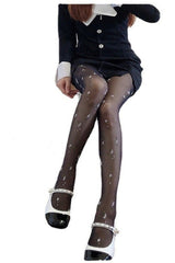 Floral Kawaii Style College tights