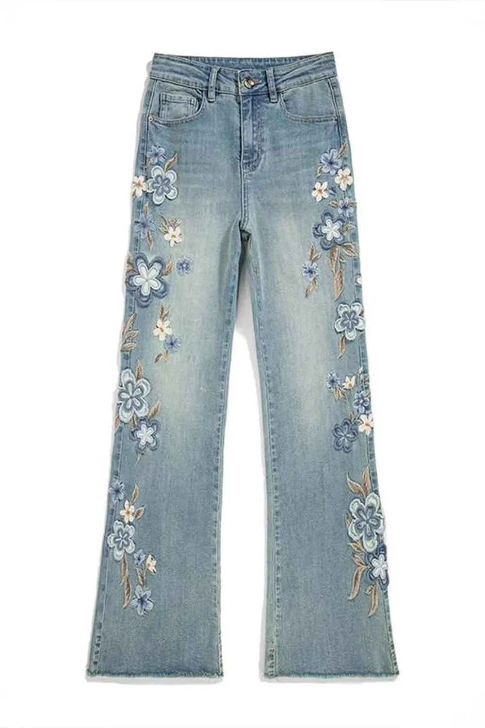 Floral Meadow Embroidered Jeans