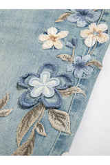 Floral Meadow Embroidered Jeans