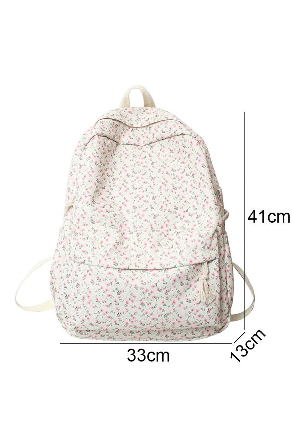 Floral Print College Backpack