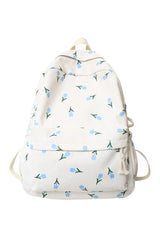 Floral Print College Backpack