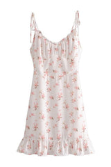 Robe spaghetti à imprimé floral