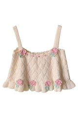 Flower Embroidery Tank Top