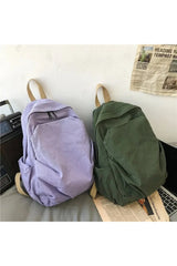 Forest Green Canvas Backpack