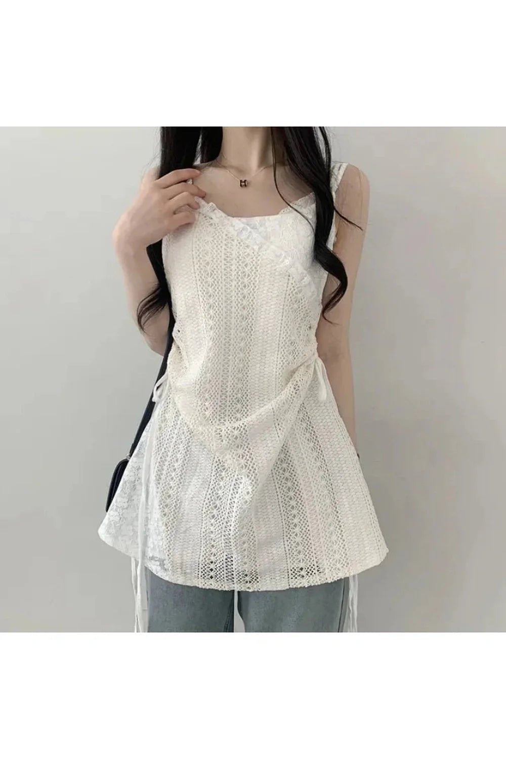 French Lace Sling Dress
