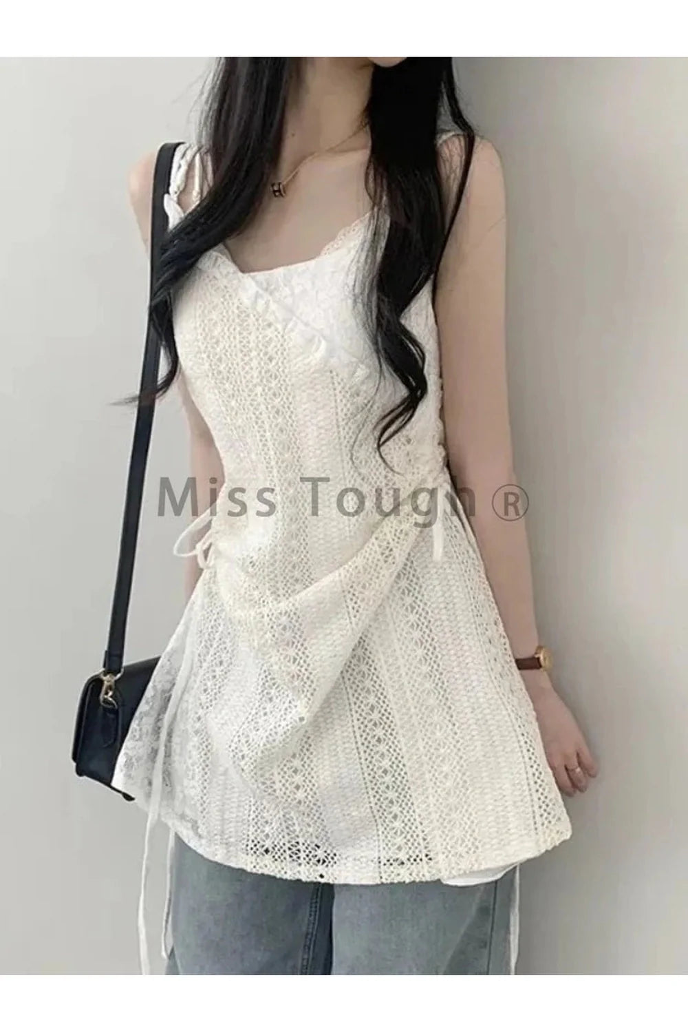 French Lace Sling Dress