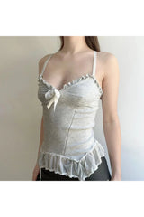 Frosty Frills Camisole Top