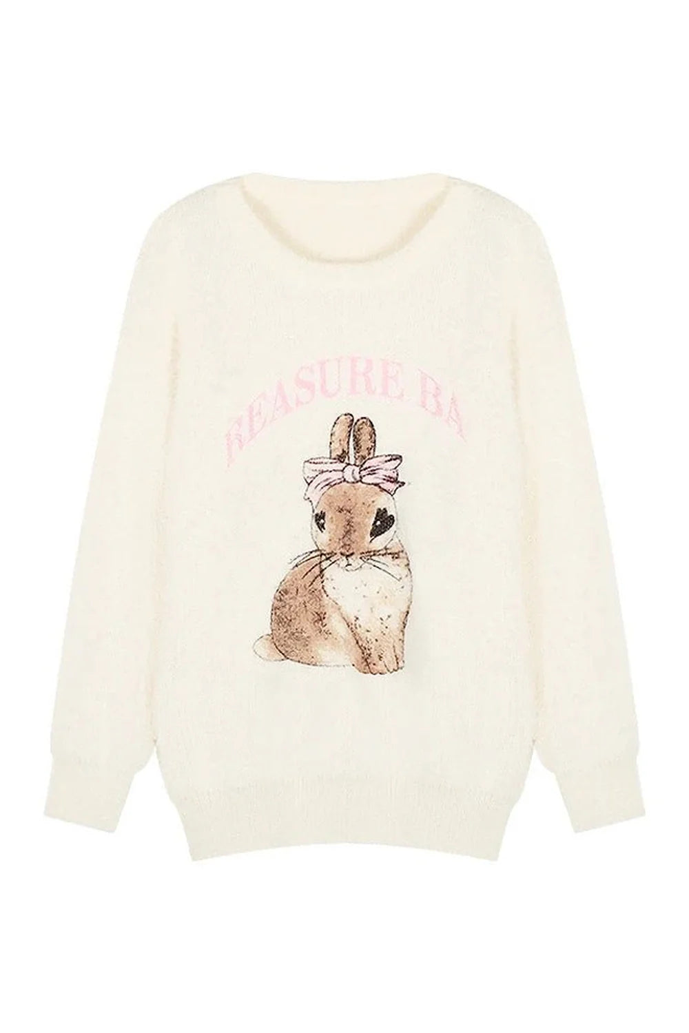 Fall Fuzzy Bunny Sweetheart Sweater