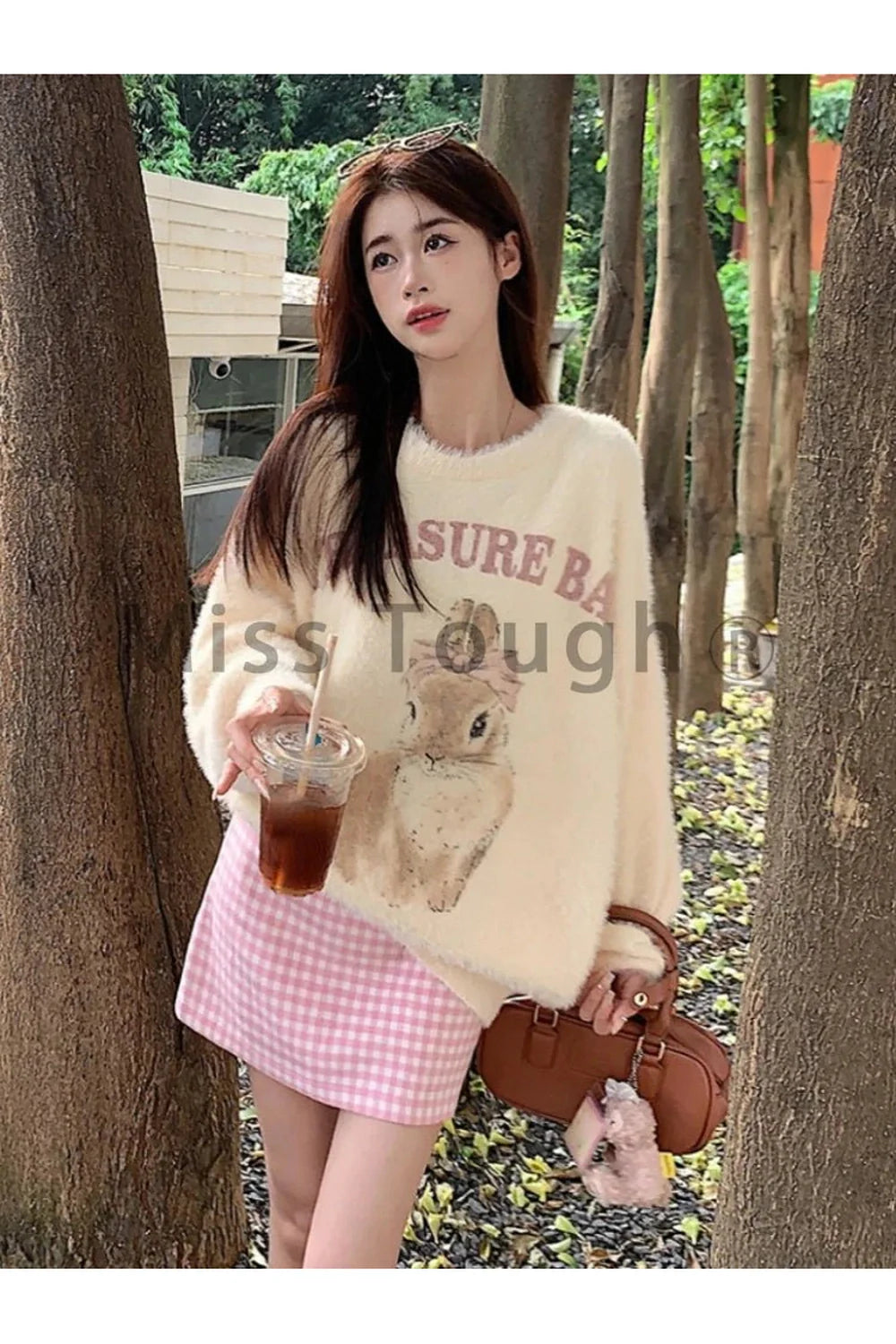 Fall Fuzzy Bunny Sweetheart Sweater