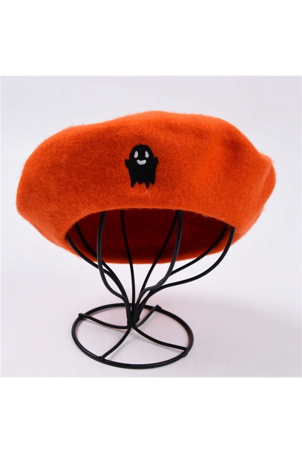 Béret d'Halloween brodé fantôme