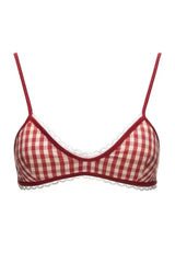 Gingham Peekaboo Cami Top