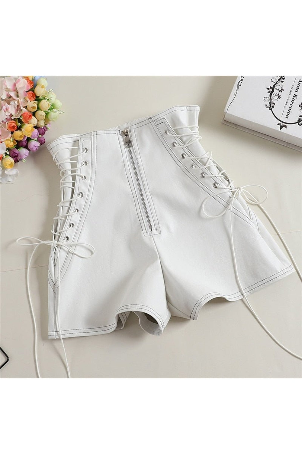 Girls PU Shorts