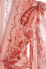 Gloria Paisley Printed Ruffled Maxi Dress-Sunfere