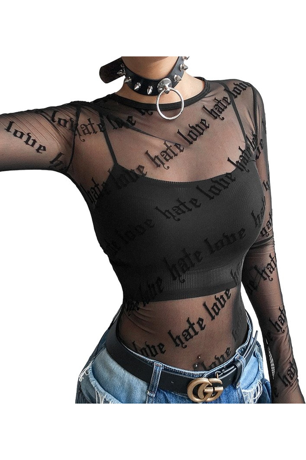 Goth Grunge Mesh T-Shirt