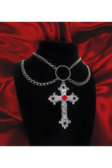 Goth Hyperbole Cross Necklace