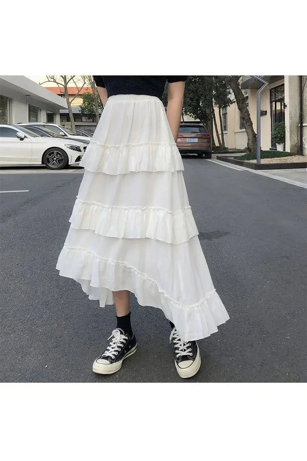 Goth Lolita Midi Skirt