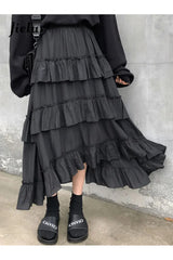 Goth Lolita Midi Skirt