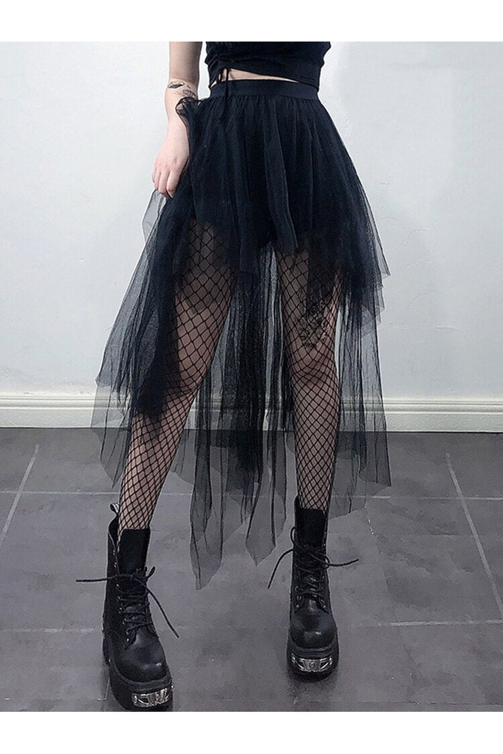 Goth Mesh Skirt