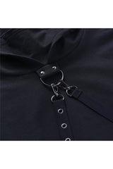 Gothic Punk Kapuzen-T-Shirt