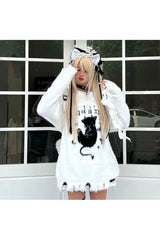 Gothic Angel Fuzzy Sweater