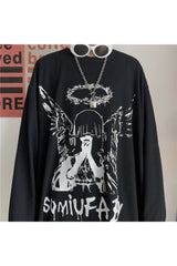 Gothic Angel Langarm T-Shirt