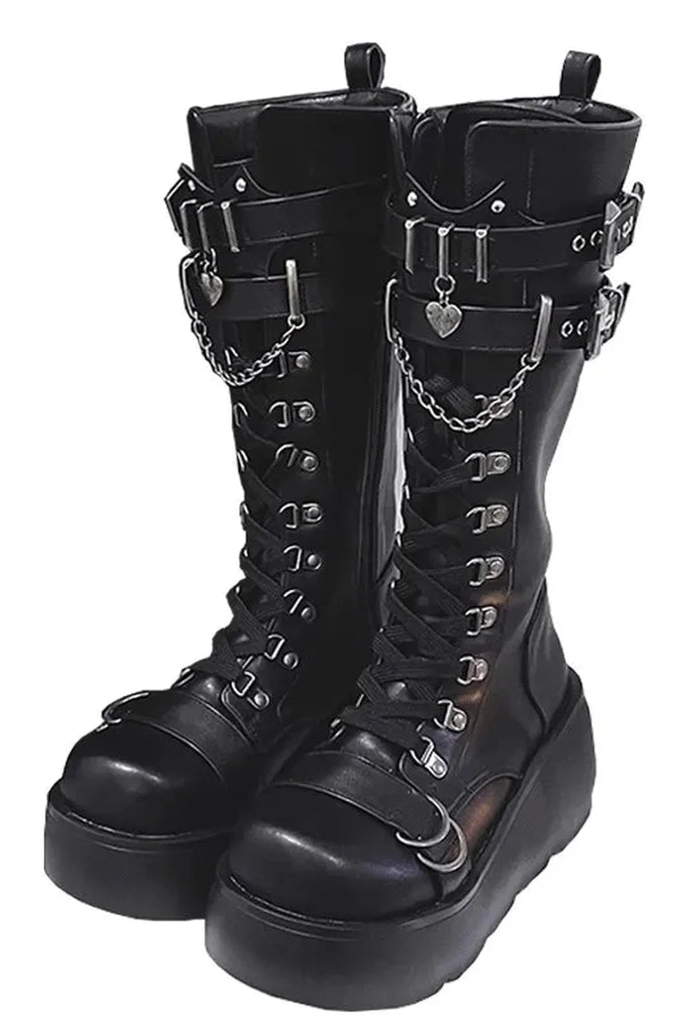 Gothic Ankle Combat Boots Women's Platform