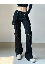 Gothic Buckle Leg Pants