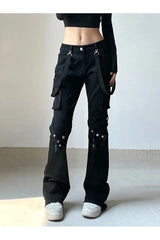 Gothic Buckle Leg Pants