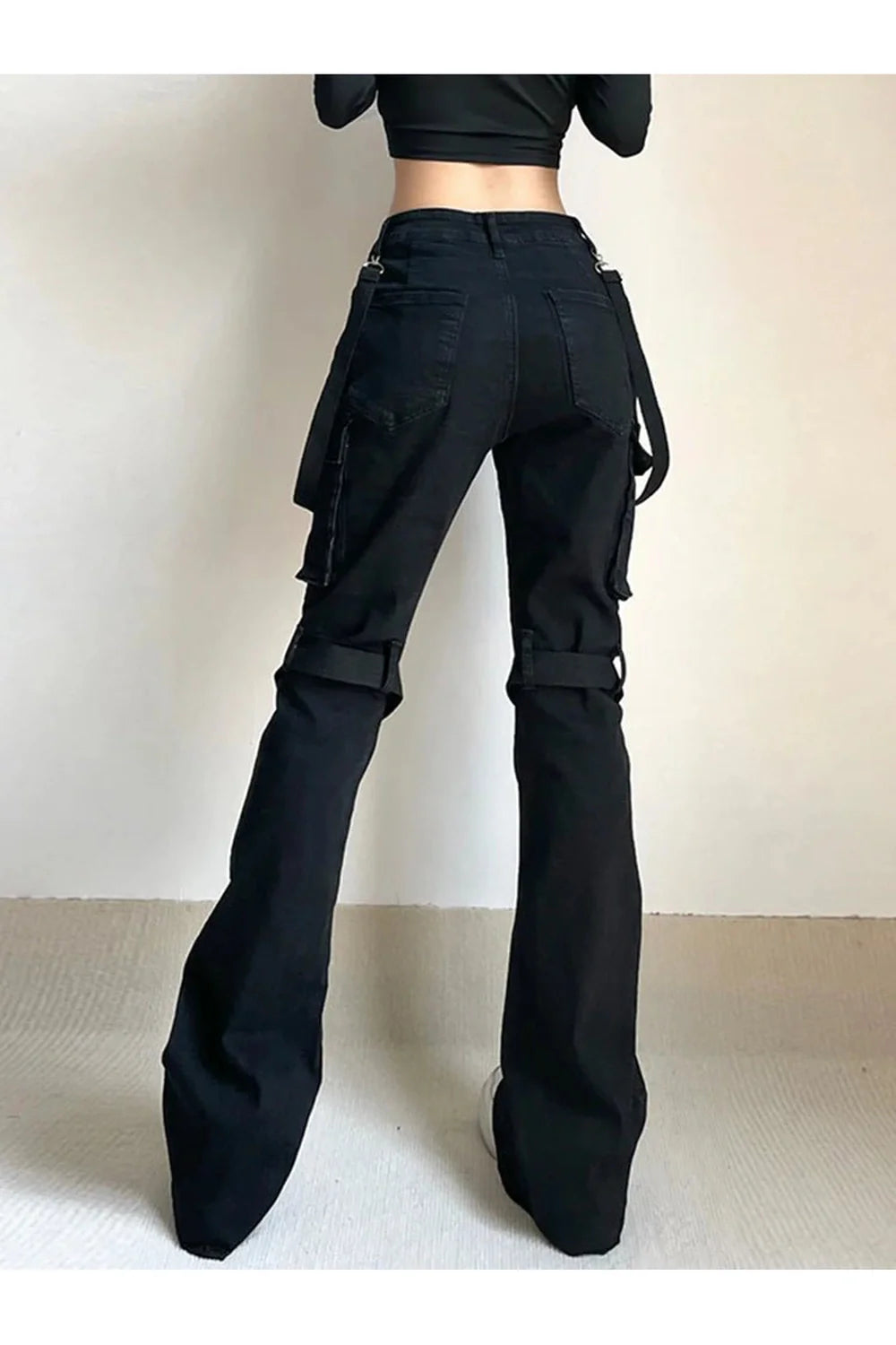 Gothic Buckle Leg Pants