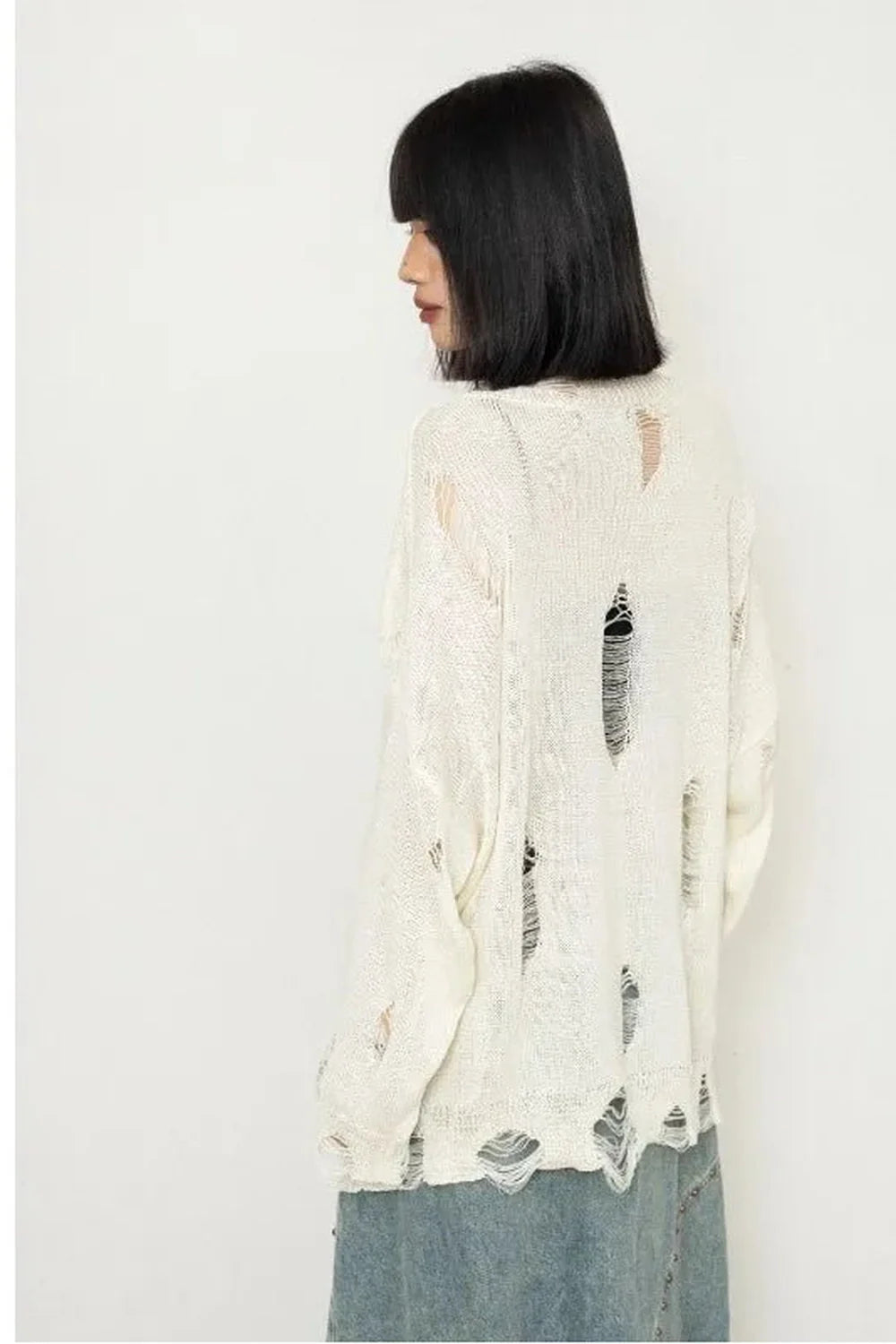 Fall Gothic Butterfly Oversized Sweater