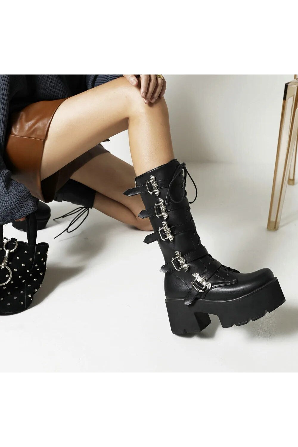 Gothic Chunky Motorcycle Boots