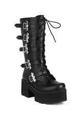 Gothic Chunky Motorcycle Boots