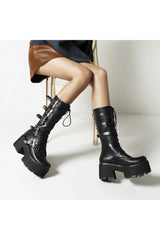 Gothic Chunky Motorcycle Boots