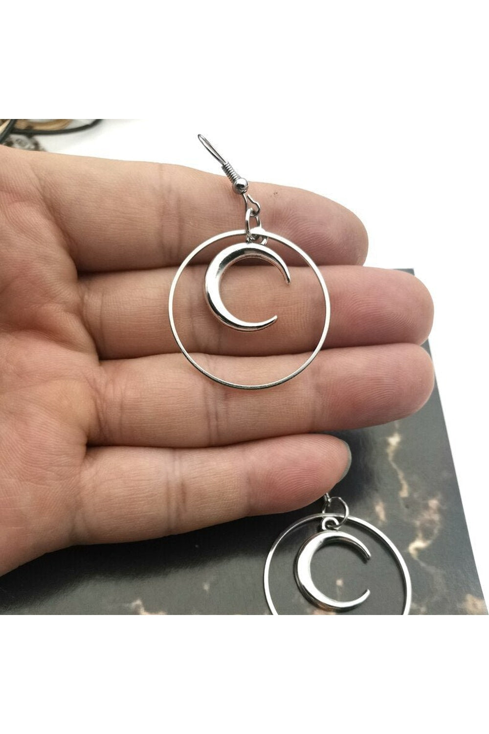 Gothic Crescent Earrings