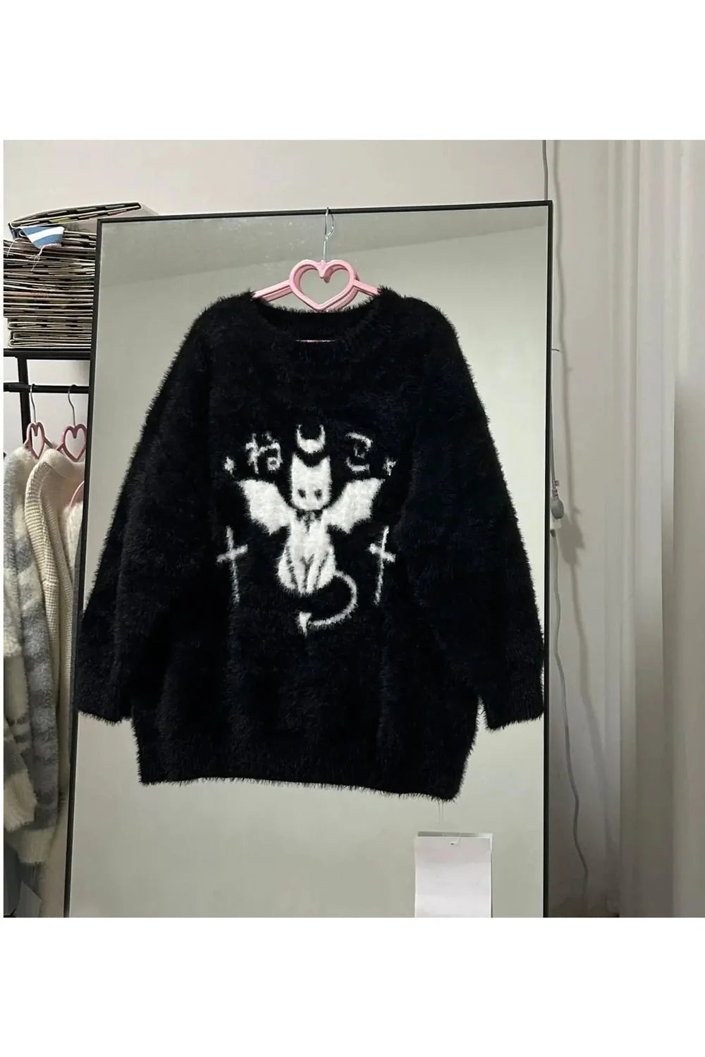 Gothic Demon Oversized Sweater