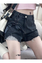 Acubi Denim Bow Shorts