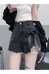 Acubi Denim Bow Shorts