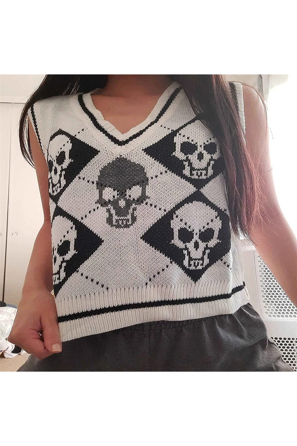 Fall Gothic & E-girl Knit Sweater