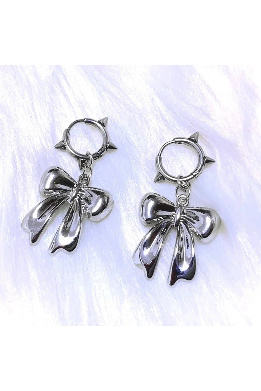 Gothic Glam Bow Earrings