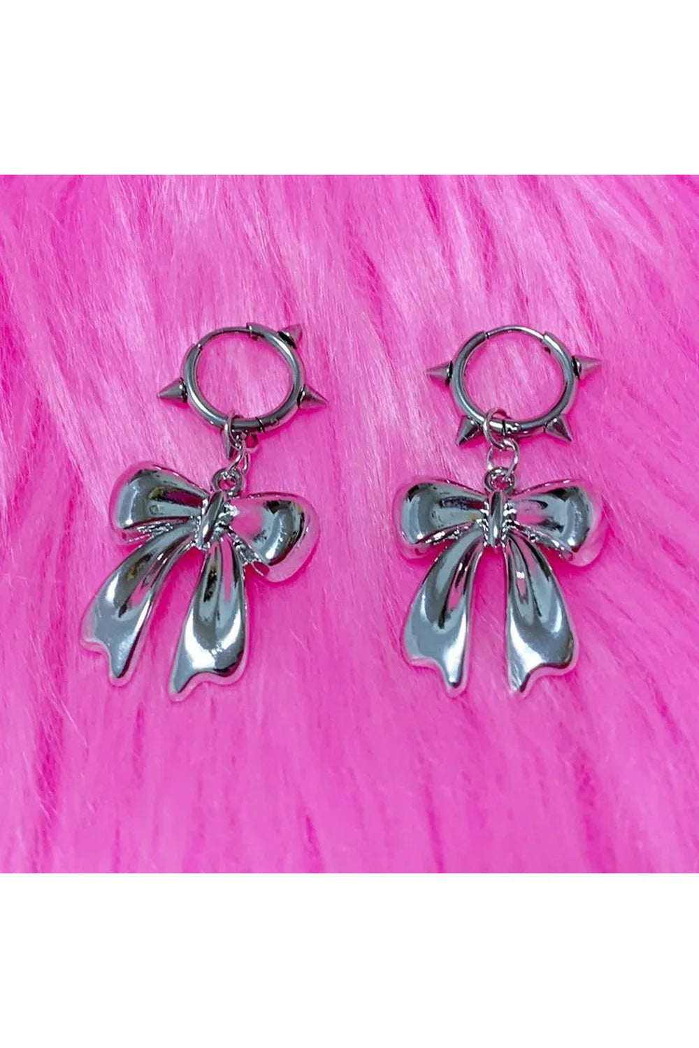 Gothic Glam Bow Earrings