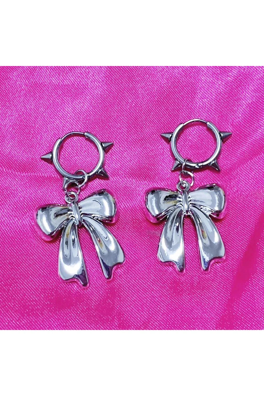 Gothic Glam Bow Earrings