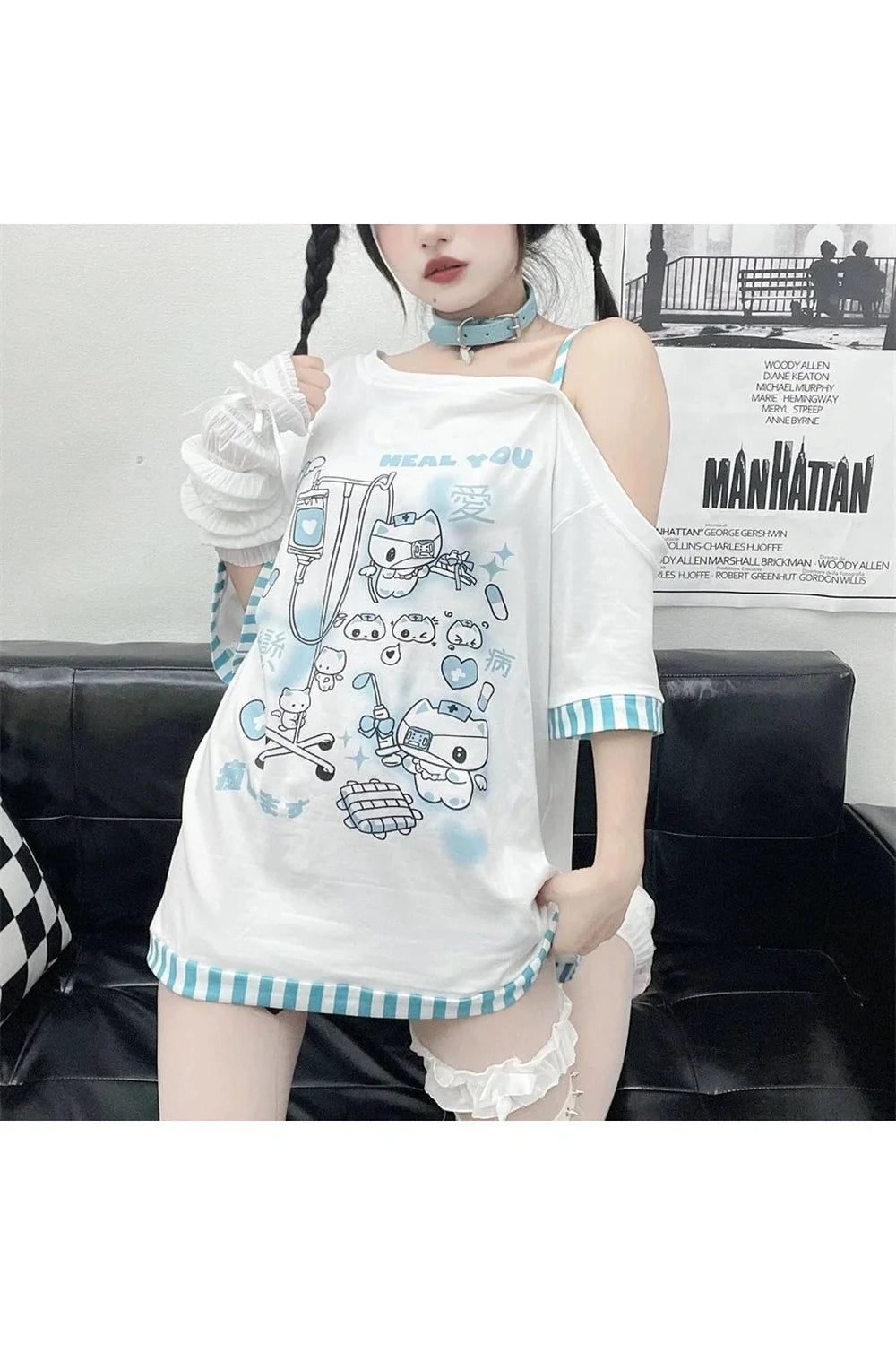 Gothic Harajuku Cartoon Tee