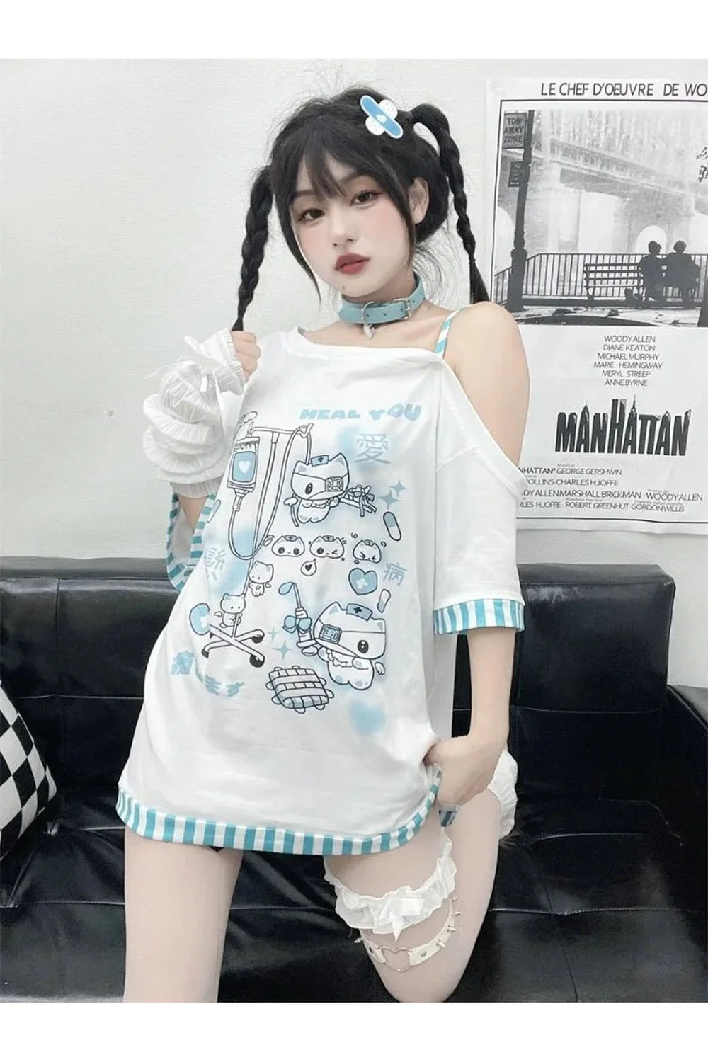 Gothic Harajuku Cartoon Tee