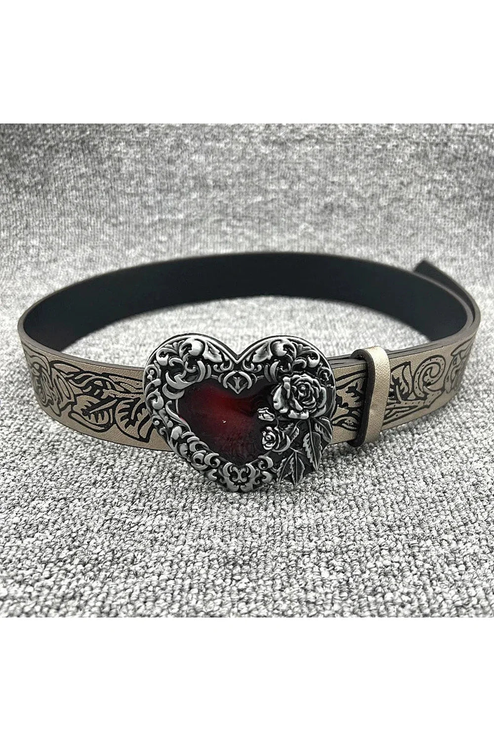 Gothic Heart Rose Belt