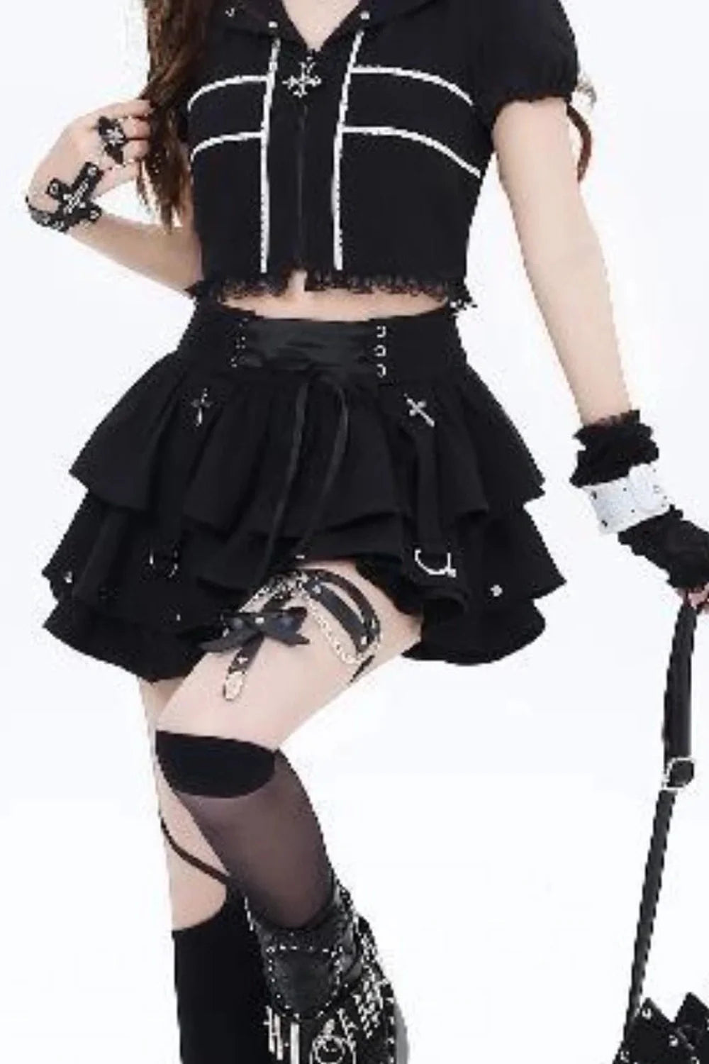 Gothic Layered Corset Skirt