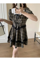 Gothic Lolita Plaid Dress