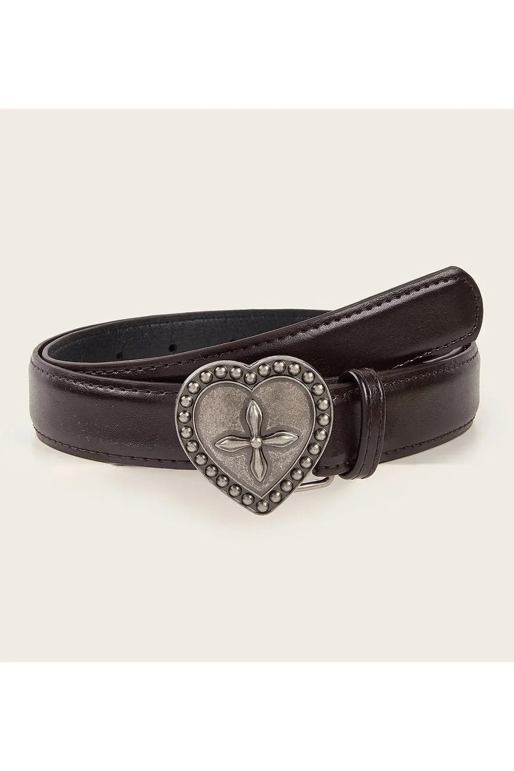 Gothic Peach Heart Cross Belt