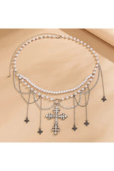 Gothic Pearl Beaded Belly Waist Chain