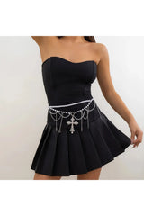 Gothic Pearl Beaded Belly Waist Chain