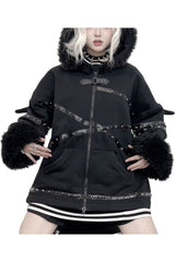 Fall Gothic Rivet Cardigan Hoodie